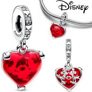 BOGO! Bundle to get the discount  Silver Plated  Mickey and Minnie Dangle Charm